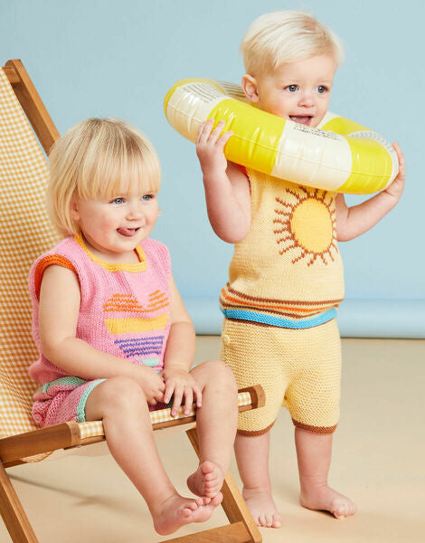 Knitting Pattern Sirdar Baby Summer Days Shorts Set in Snuggly DK - 5500