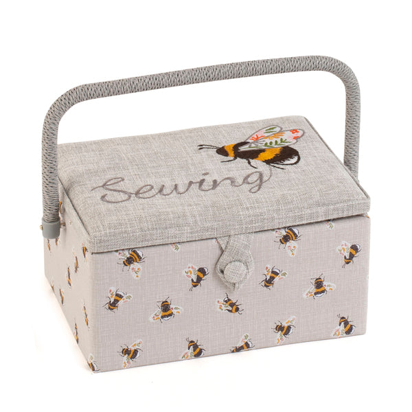 Sewing Box Medium - Embroidered Lid Sewing Bee MRME\587.2