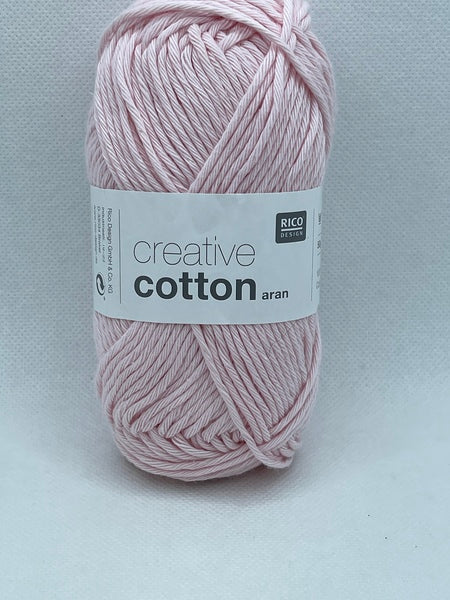 Rico Creative Cotton Aran Yarn 50g - Pink 08