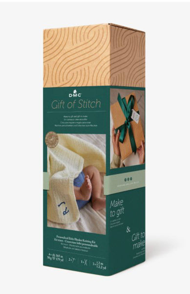 DMC Gift of Stitch - Personalied Baby Blanket Knitting Kit - TR110K
