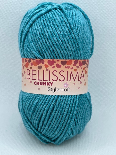 Stylecraft Bellissima Chunky Yarn 100g - Totally Teal 3976