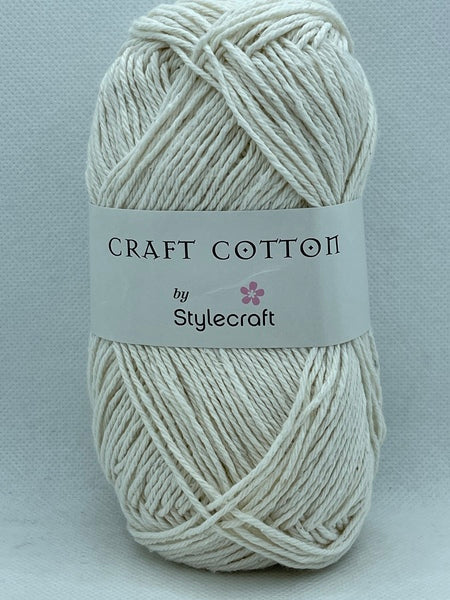 Stylecraft Craft Cotton Yarn 100g - Ecru 5005