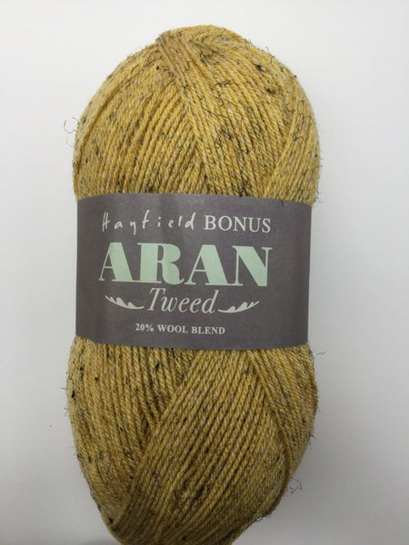 Hayfield Bonus Tweed With Wool Aran Yarn 400g - Butterscotch 0642 Mhd