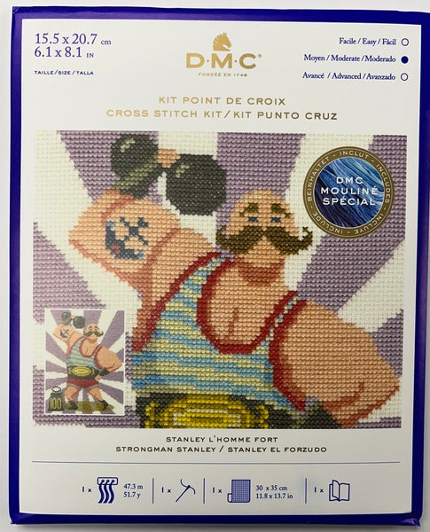 DMC Cross Stitch Kit - Strongman Stanley BK1855