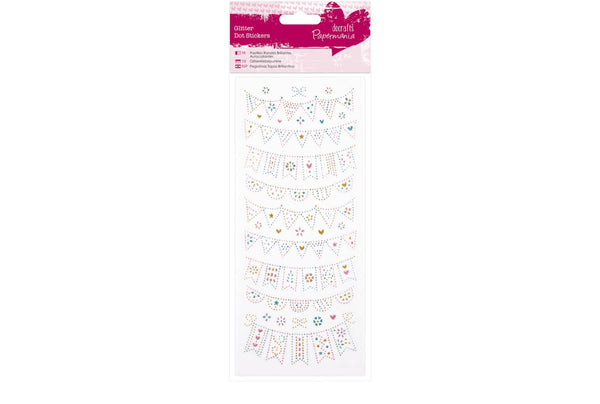 Glitter Dot Stickers Bunting - PMA 818207