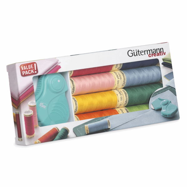 Gutermann Sew All Thread Set 8 x 100m With Folding Rotary Cutter