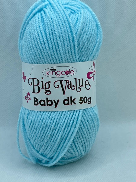 King Cole Big Value Baby DK Baby Yarn 50g - Eau De Nil 4073 Mhd