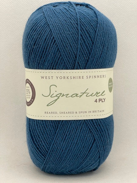 West Yorkshire Spinners Signature 4 Ply Yarn 100g - Pacific 1007