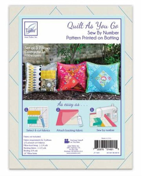 Quilt As You Go - Set of 3 Pillows