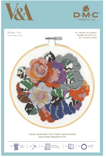 DMC Cross Stitch Kit - V&A Deco Composition From Variations BL1196/77
