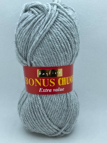 Hayfield Bonus Chunky Yarn 100g - Light Grey Mix 0814