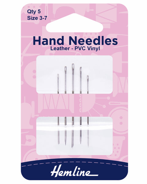 Hand Sewing Needles - Leather/PVC/Vinyl - Size 3-7: 217.37