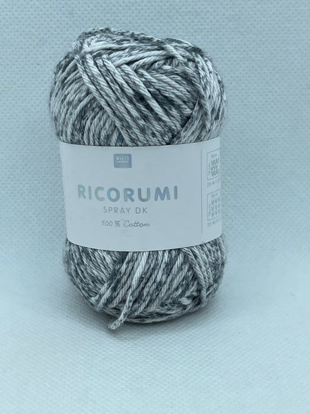 Rico Ricorumi Spray DK Yarn 25g - Grey 010