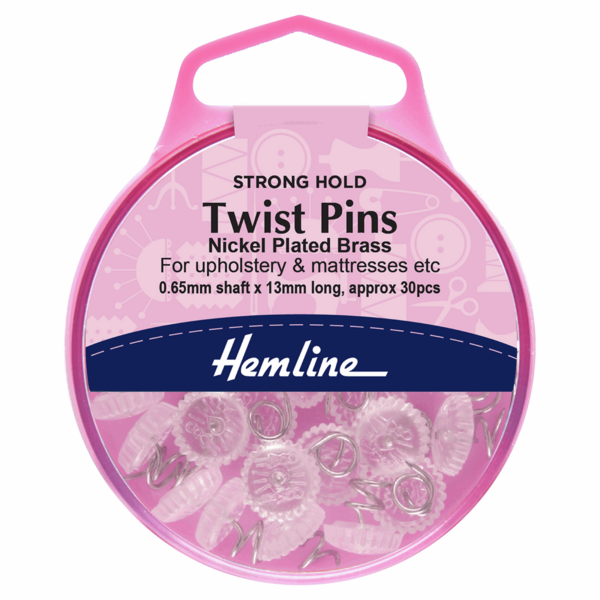 Hemline Strong Hold Twist Pins 13mm - H710