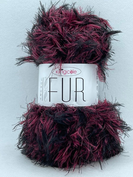 King Cole Luxury Fur Aran Yarn 100g - Red Deer 4205 - Discontinued