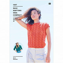 Knitting Pattern - Ladies Shirt Top & Sweater - Rico Creative Silky Touch DK - 1257