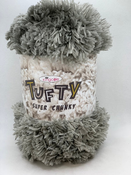 King Cole Tufty Super Chunky Yarn 200g - Silver 2797