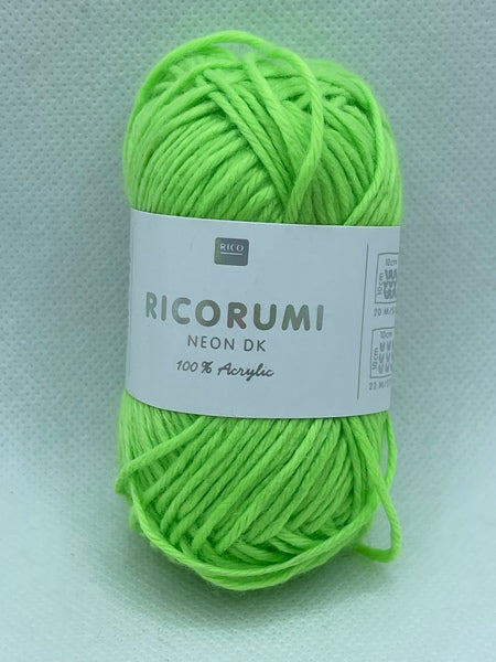 Rico Ricorumi Neon DK Yarn 25g - Green 003