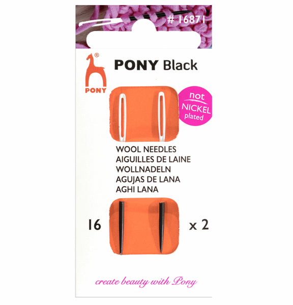 Pony Black Wool Needles - P16871