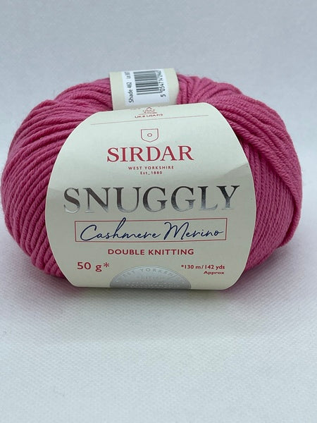 Sirdar Snuggly Cashmere Merino DK Baby Yarn 50g - Lipstick Pink 462 (Discontinued)