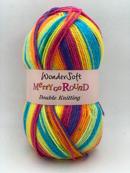 Stylecraft Wondersoft Merry Go Round DK Baby Yarn 100g - Rainbow 3142