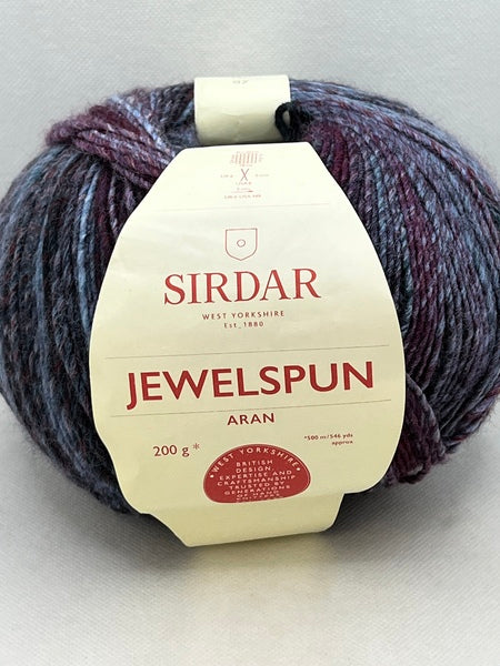 Sirdar Jewelspun Aran Yarn 200g - Nordic Noir 842