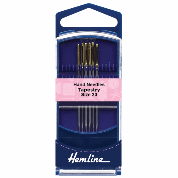 Hemline Hand Needles Premium Gold Eye Tapestry Size 20 - H283G.20