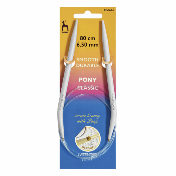 Pony Classic Fixed Circular Knitting Needles 6.50mm 80cm 50614