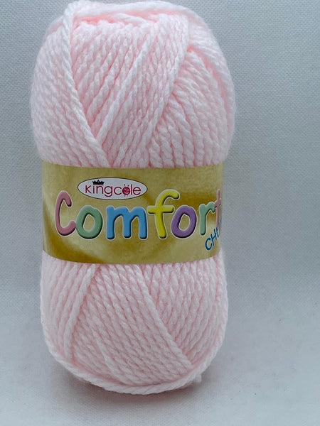 King Cole Comfort Chunky Baby Yarn 100g - Soft Pink 425