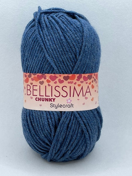 Stylecraft Bellissima Chunky Yarn 100g - Double Denim 3931