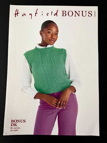 Hayfield Bonus Knitting Pattern - Bonus DK - Ladies - 10597