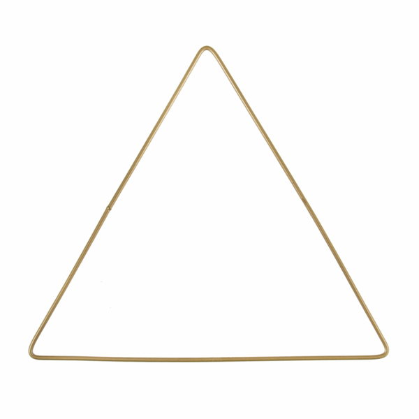 Trimits Craft Hoop Gold Metal Triangle 20cm - TRH34