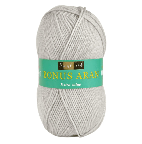 Hayfield Bonus Aran Yarn 100g - Pearl Grey 0615