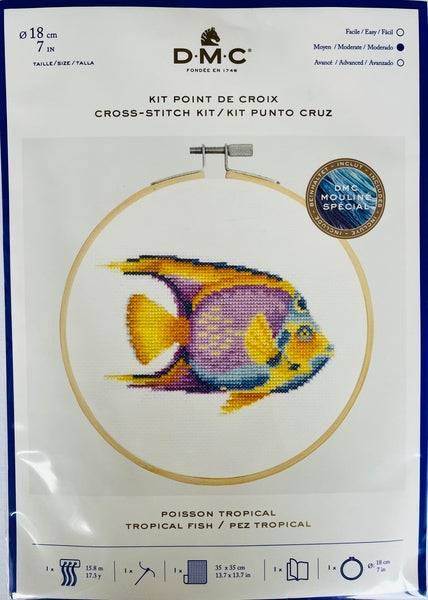 DMC Cross Stitch Kit - Tropical Fish BK1875