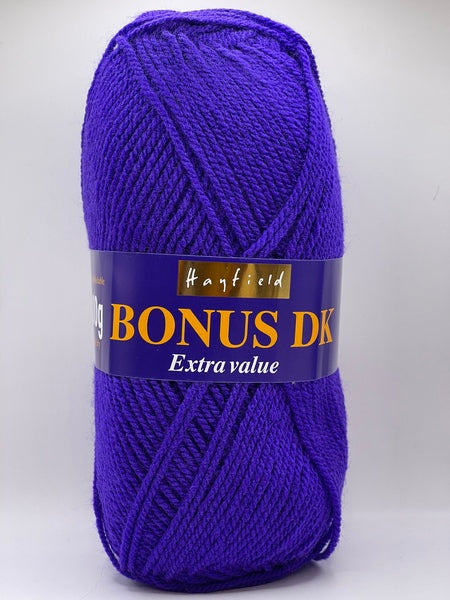 Hayfield Bonus DK Yarn 100g - Bright Purple 0828