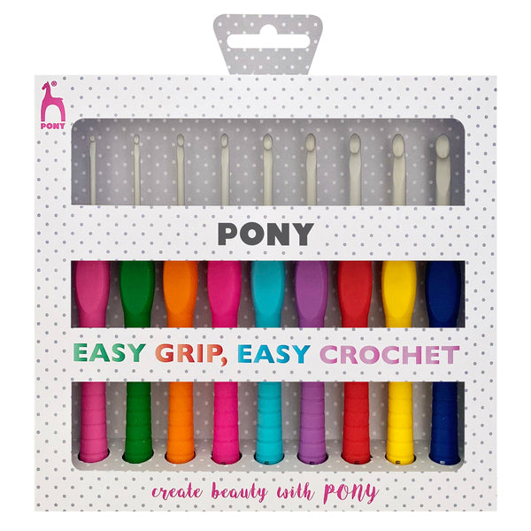 Pony Crochet Hook Set - Easy Grip 2-6mm 56835 — Material Needs