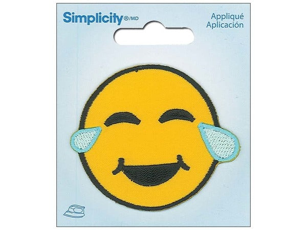 Simplicity Emoji Motif - Crying Smiley