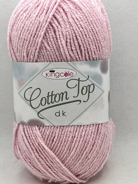 King Cole Cotton Top DK Yarn 100g - Pink 4216