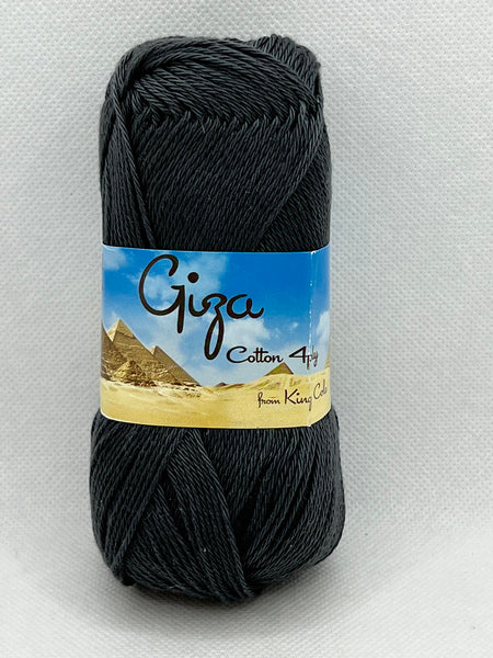 King Cole Giza Cotton 4 Ply Yarn 50g - Grey 2207