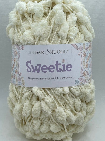 Sirdar Snuggly Sweetie Pompom Yarn 200g - Cream 0401 (Discontinued)