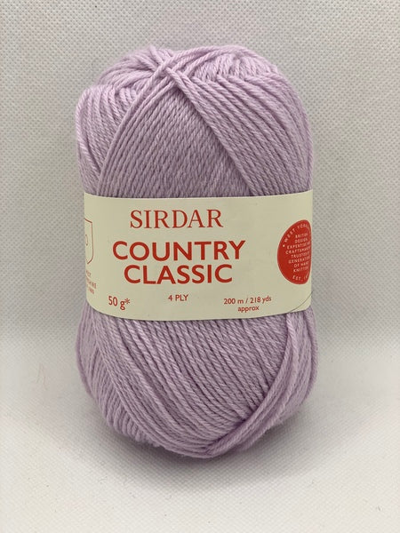 Sirdar Country Classic 4 Ply Yarn 50g - Lilac 0960