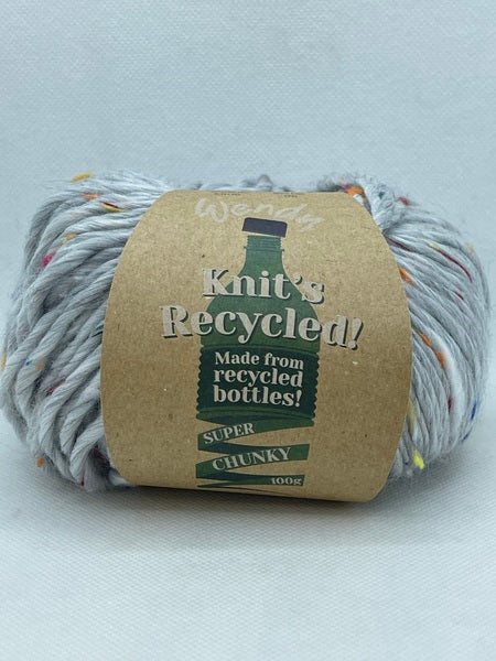 Wendy Knit’s Recycled Super Chunky Yarn 100g - Silver Flecked KR06 Bos