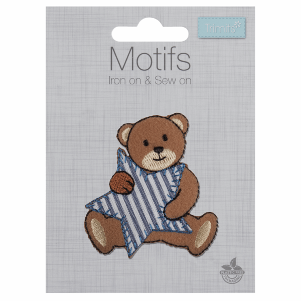 Motif - Bear with Blue Stripe Star - CFM2\041