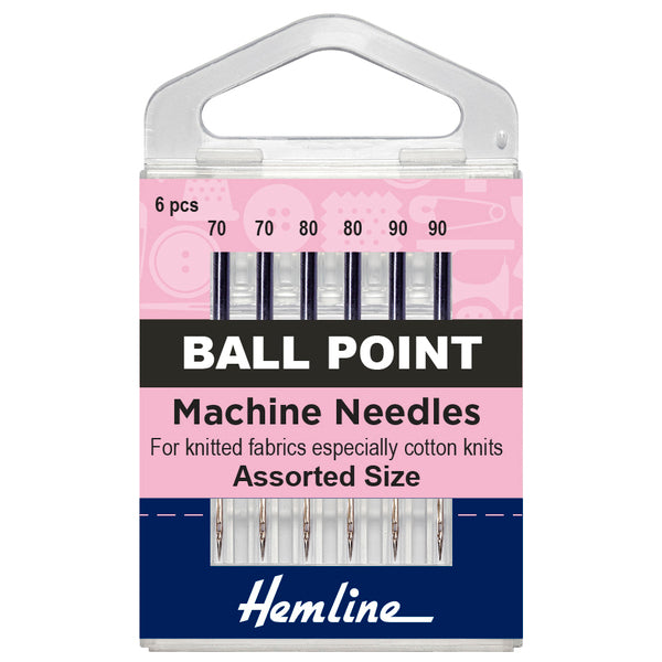 Hemline Sewing Machine Needles Ball Point Assorted - H101.99