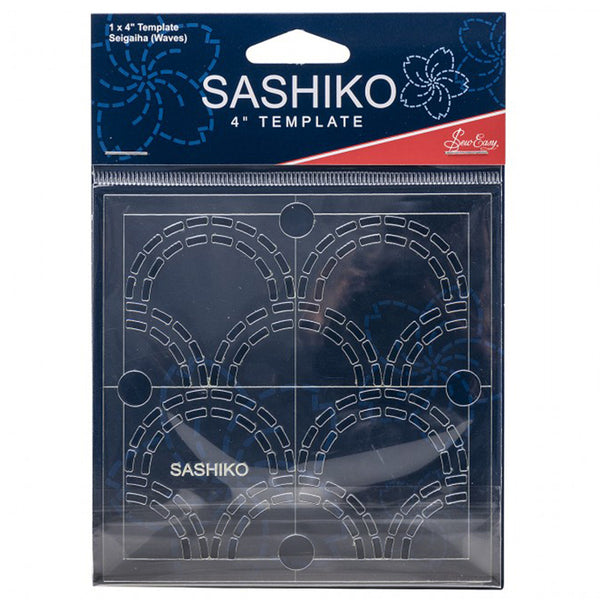 Sew Easy Sashiko Template 4” Seigaiha (Waves) - ERS.003