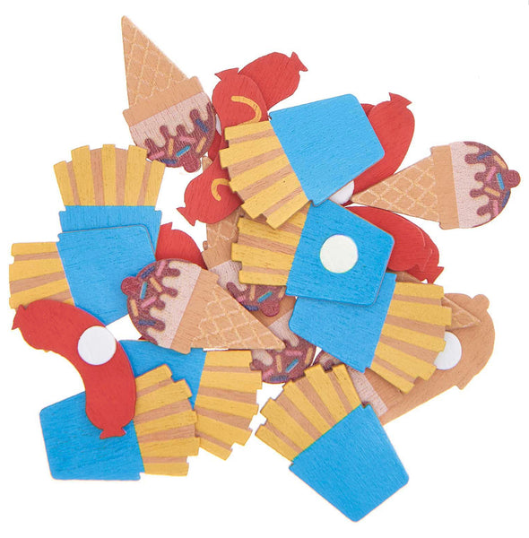 Rico Ohhh! Lovely! Let’s Decorate Deco Sticker Icecream French Fries Sausage. 7040.3269