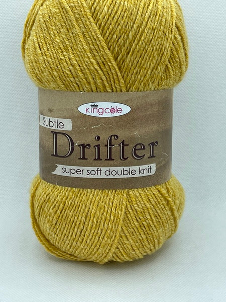 King Cole Subtle Drifter DK Yarn 100g - Mustard 4395