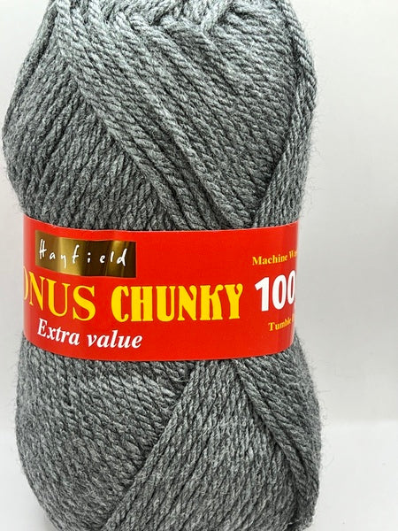 Hayfield Bonus Chunky Yarn 100g - Dark Grey Mix 0790