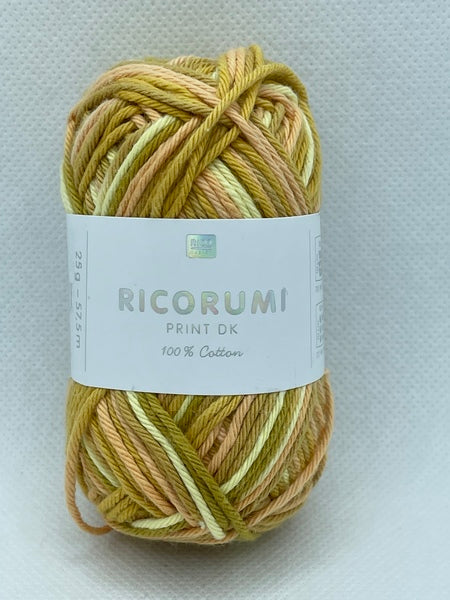 Rico Ricorumi Print DK Yarn 25g - Mustard Mix 002