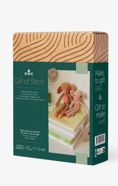DMC Gift of Stitch - Monkey Friends Crochet Kit - CR112K